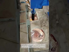 गैस से चलने वाली भंवर प्रणाली के साथ एल्यूमीनियम स्क्रैप पिघलने की भट्ठी