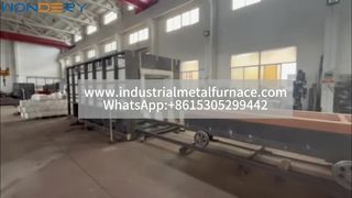 अनुकूलन योग्य इलेक्ट्रिक ट्रॉली फर्नेस | बड़े पैमाने के औद्योगिक भागों के लिए सटीक ताप उपचार