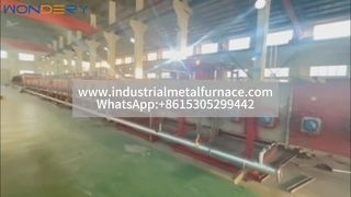 बड़ी गैस-चालित मेष बेल्ट भट्टी - स्टेनलेस स्टील ट्यूबों के लिए कुशल ताप उपचार