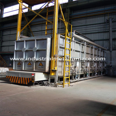 खरीदें 8-क्षेत्र नियंत्रण और 300 मिमी इन्सुलेशन के साथ बड़े पैमाने पर 8X4X2m 30 टन गैस से चलने वाली कार तल भट्ठी online manufacture