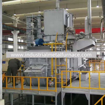 खरीदें 1000kg/h Natural Gas Aluminum Melting Furnace with 720℃ Temperature online manufacture