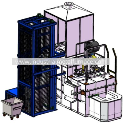 खरीदें 5000 KG/H Natural Gas Continuous Industrial Aluminum Melting Furnace online manufacture