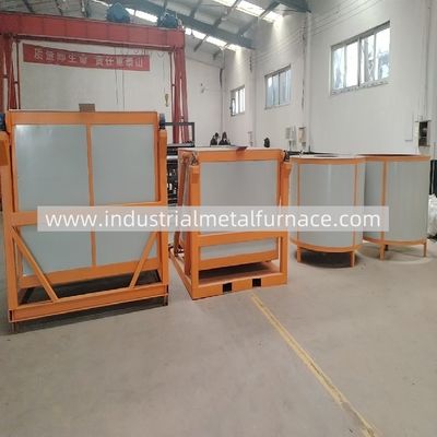 खरीदें IGBT Type 1000kg Tilting Aluminum Industrial Induction Melting Furnace 300KW 1TON PER H online manufacture