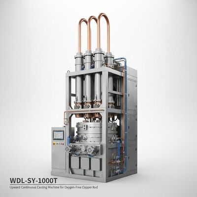 खरीदें ऑक्सीजन-मुक्त तांबे की छड़ के लिए अपवर्ड कंटीन्यूअस कास्टिंग मशीन, φ8 – 16 मिमी व्यास, 1000 टन वार्षिक क्षमता और ±2 मिमी तरल स्तर ट्रैकिंग सटीकता ऑनलाइन निर्माण