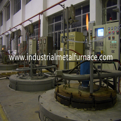 गुणवत्ता  90KW 50HZ Pit Type Gas Carburizing Furnace Electric Resistance Continuous Gas Carburising Furnace कारखाना