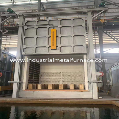 2.5x2x2.5 1000 डिग्री सेल्सियस प्रतिरोध ईंट सेंटरिंग हीट ट्रीटमेंट बोगी फायर फर्नेस
