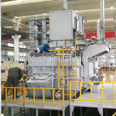 250 किग्रा / एच निरंतर गैस से चलने वाली औद्योगिक एल्युमिनियम मेल्टिंग फर्नेस, एल्युमिनियम स्क्रैप मेल्टिंग फर्नेस