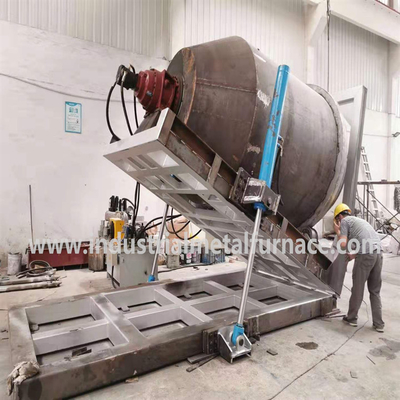 रोटरी कास्टिंग के लिए औद्योगिक 380V 3P 50HZ एल्यूमीनियम पिघलने की भट्ठी