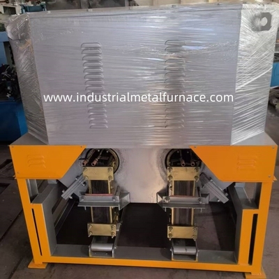 160KW 2 कक्ष गुरुत्वाकर्षण कास्टिंग तांबा धातु पिघलने तांबा स्क्रैप के लिए औद्योगिक प्रेरण भट्ठी