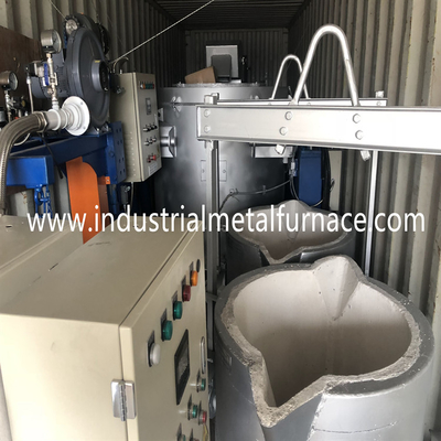 350kg 18KW एल्युमिनियम होल्डिंग फर्नेस ऑटोमैटिक इलेक्ट्रिक वर्टिकल लैडल प्रीहीटर CE